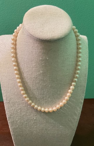 Faux Pearl Necklace. Japan. Heavy