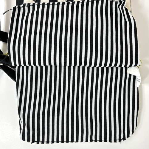 LUV Betsy Johnson Crossbody Purse Black White Pink Gold Tone Hardware Quilted - Picture 15 of 22