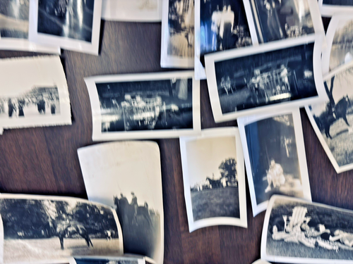 Lotto 130+ Fotografie Quadri Anni 40 50 B&W Famiglia Cavalli Bambini Cani Canoe - Foto 15 di 19