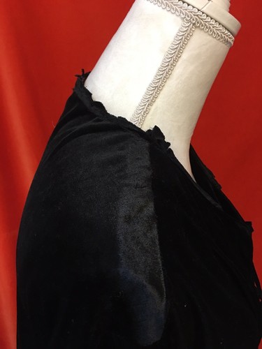 Lip Service velvet jagged edge jacket tie front long cuff black size m steampunk - Picture 5 of 10