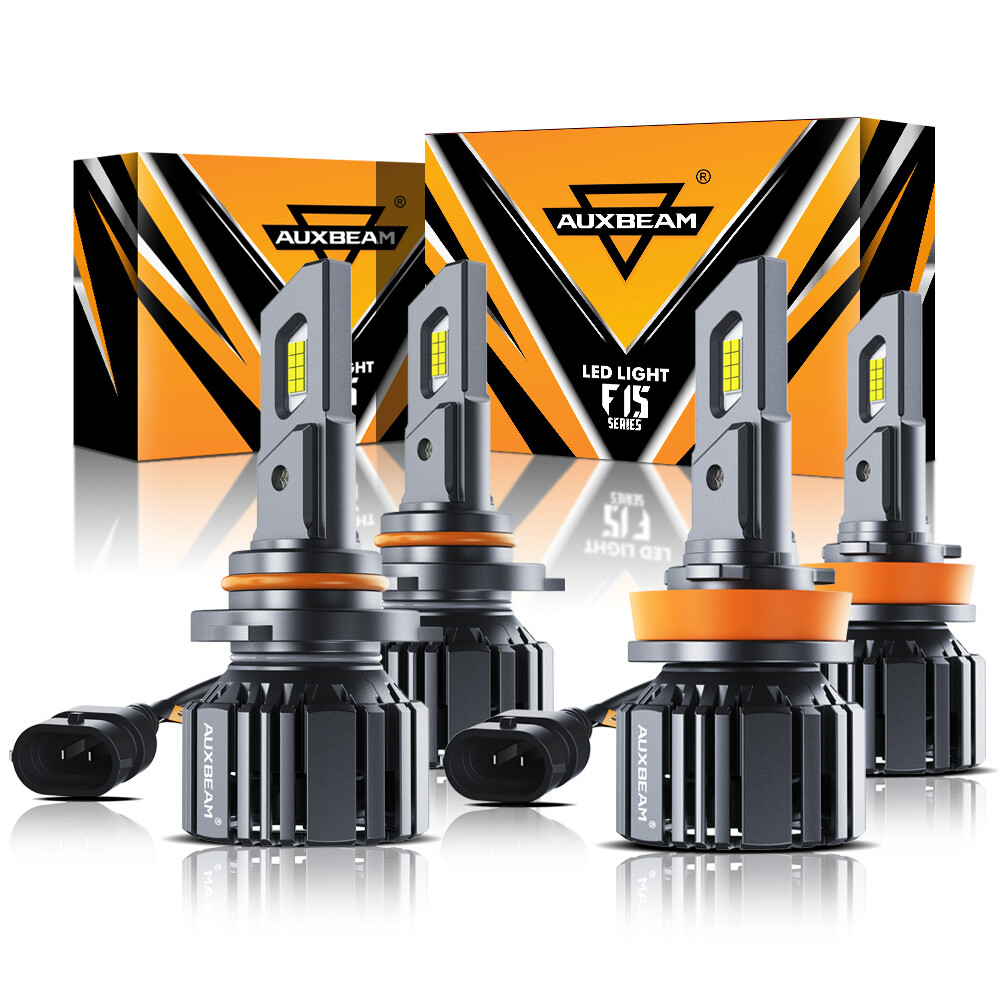 AUXBEAM Canbus 9005 H11 LED Bulb Headlight High Low Beam Super