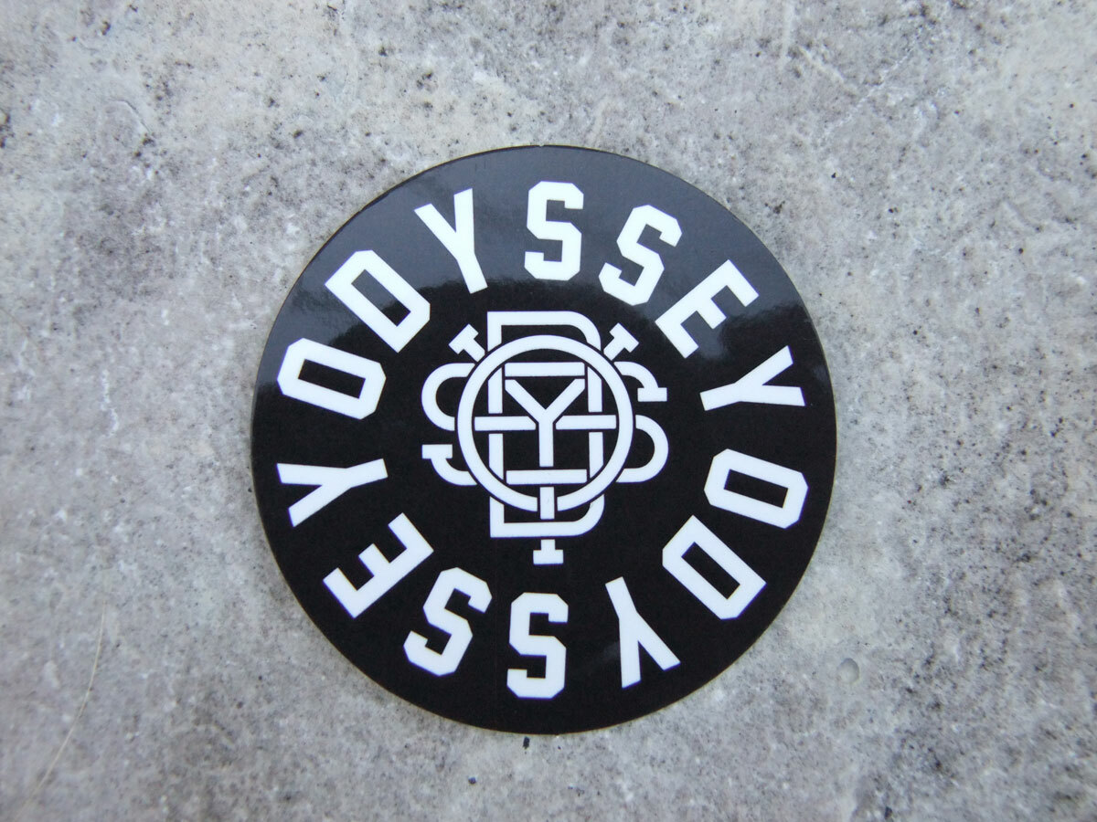 Odyssey Freestyle, BMX Bicycle Sticker/Decal, 2.25  Round