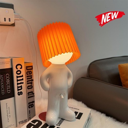 Naughty Boy Mr.P A Little Shy Man Creative Lamp Night Lights Home Decoration - Picture 11 of 26