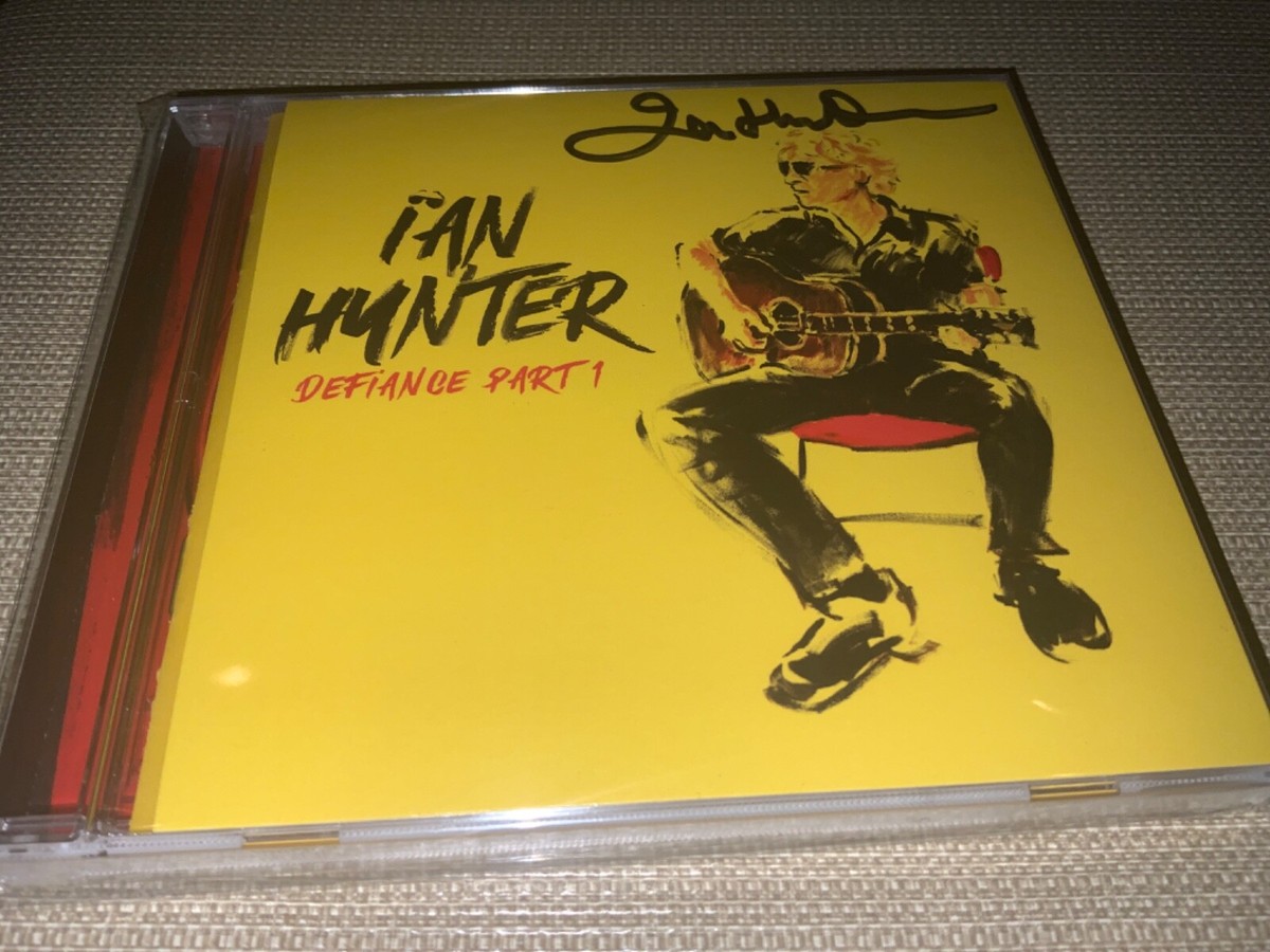イアンハンター 直筆サイン入りCD　Defiance Part 1 2-CD Lot Ian Hunter Defiance Part 1 & 2 Autographed/Signed