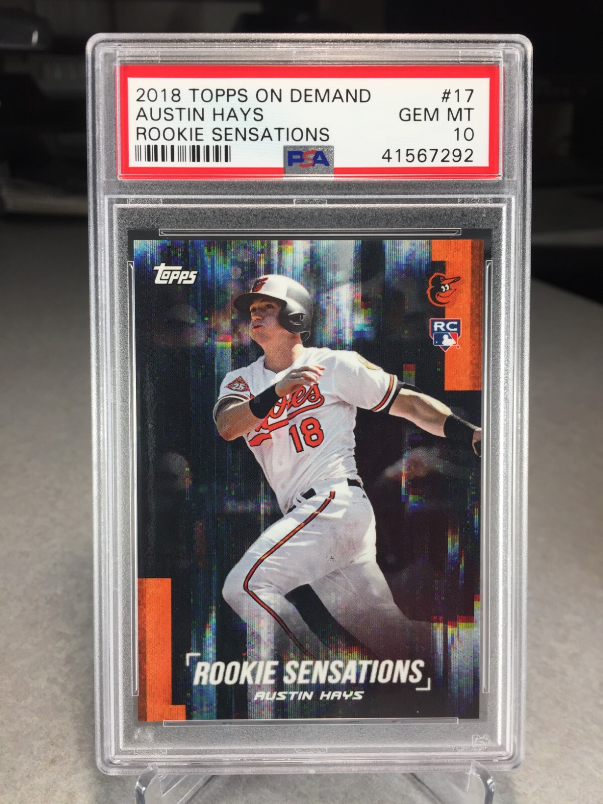 2018 Topps On Demand Rookie Sensations Austin Hays #17 - PSA 10 - POP 8