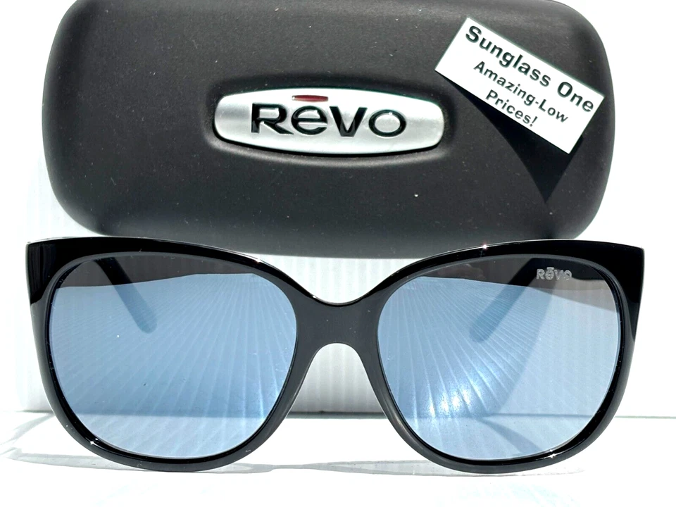 NUEVO Gafas de sol Revo GRAND CLASSIC negras polarizadas grises lentes grafito RE 4051 01 GY Foto 2 de 4
