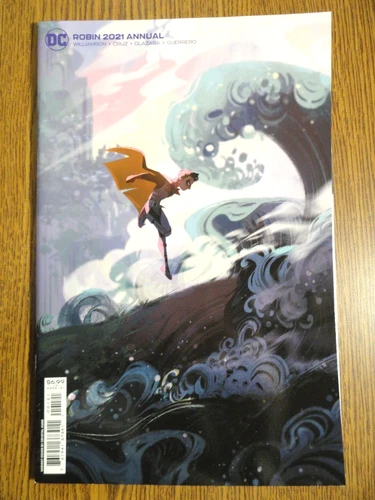 Robin 2021 Annual #1 Crystal Kung Variant Cover NM- Flatline Key Damian Wayne DC