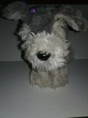 plush schnauzer dog