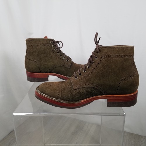 Renav Goods braune Wildleder Cap Toe Stiefel US 10,5D leicht gebrauchter Zustand Handarbeit - Bild 5 von 11