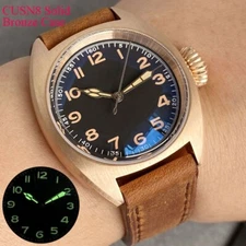 CUSN8 Solid Bronze 36mm NH35 Automatic 20ATM Dive Watch Men AR Domed Sapphire
