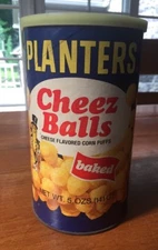 Vintage Original Can Of Planters Cheez Balls Cheese Balls