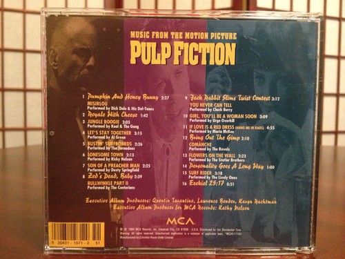 Music From the Motion Picture Pulp Fiction 1994 Track cd MCA Records - Imagen 7 de 7