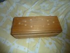 Wooden Jewellery / Watches / Treasure Storage Box With Lid 2 Tone
