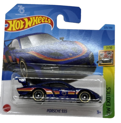 Hot Wheels 75 Porsche 935 blau HW Exoten Nummer 223 neu und ungeöffnet