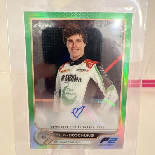 2023 Topps Chrome Formula 1 - F2 Drivers Ralph Boschung #83 Green Refractor /99 - Picture 1 of 3