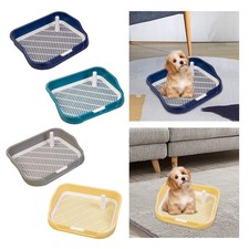 Dog Potty Toilet Pet Litter Tray Reusable with Removable Post Mesh Dog Litter