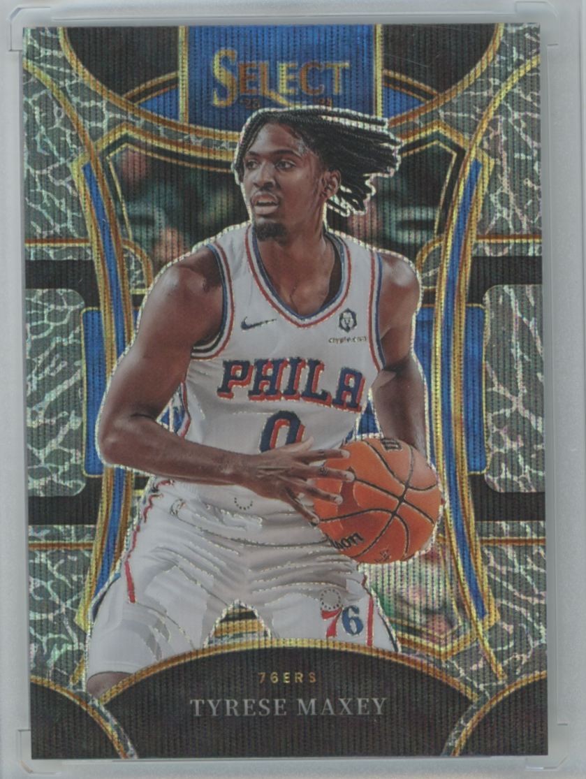 2023-24 Panini Select Mezzaninie Elephant Tyrese Maxey Philadelphia 76ers #357