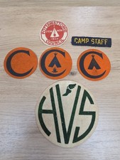 x6 Vintage 1944 POTTAWATTOMIE COUNCIL Boy Scout Felt Camporee PATCHES BSA Camp 