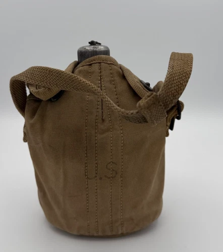 New ListingUS Military WW2 Canteen Cover Brand MW&S 1944 Bristish