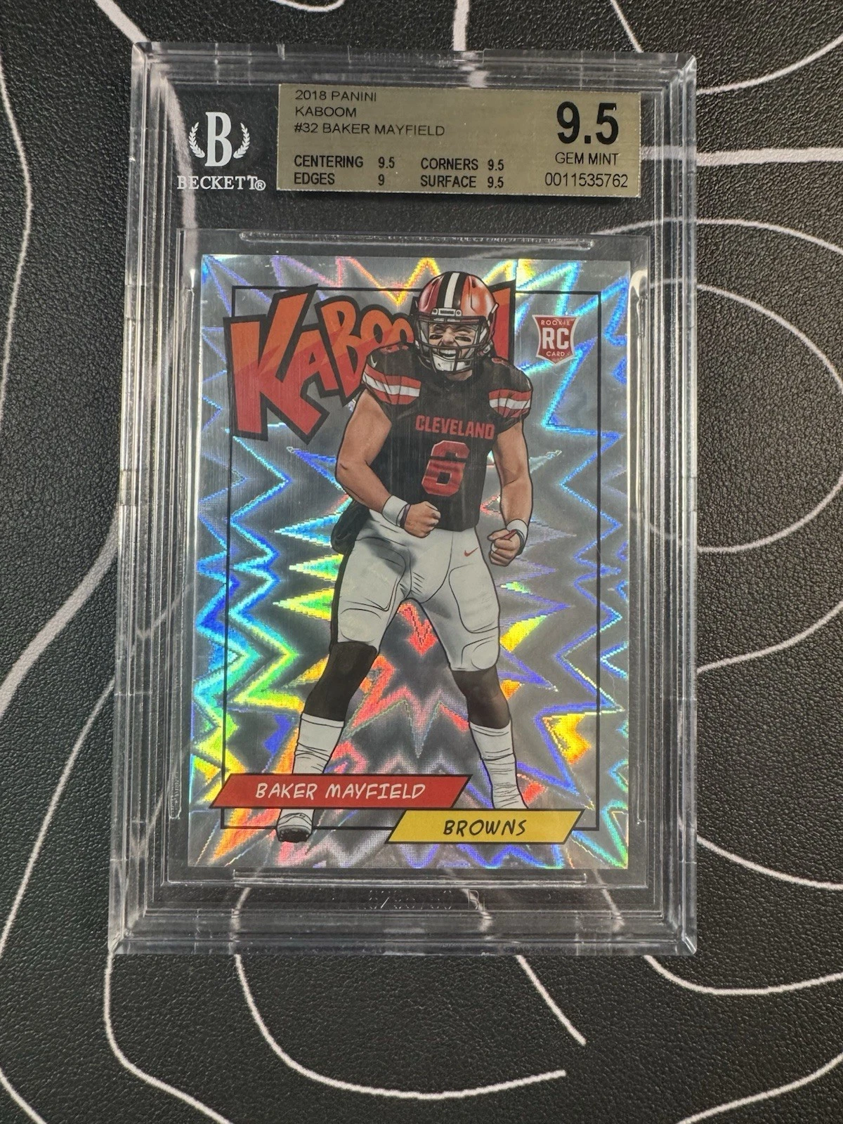 Baker Mayfield Panini Kaboom! #BM Gold
