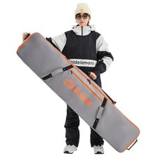 Snowboard Bag For Air Travel - Fully Padded Ski Bag Waterproof 165CM Grey