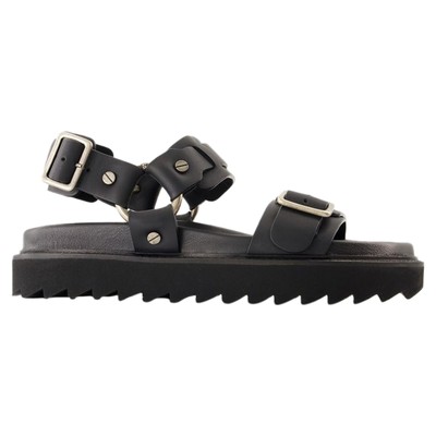 Sandalen Mit Schnalle - Acne Studios - Leder - Schwarz Weiblich Schwarz 37