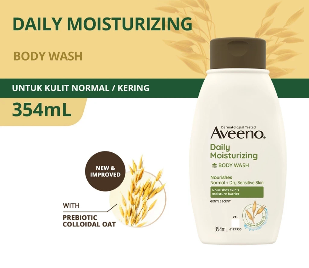 Aveeno Daily Moisturizing Body Wash 354ml for Normal and Dry Skin