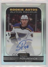 2021-22 O-Pee-Chee Platinum Rookie Auto Rainbow Scott Perunovich #R-PE Auto 6kv
