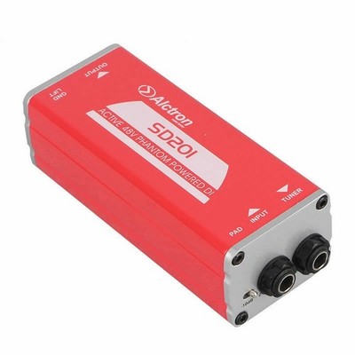 Active DI Box for Bass, Keyboards,Acoustic Guitar 48V Alctron SD201