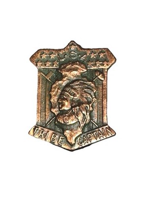 RARE EARLY TEENS LONE SCOUTS AMERICAN LSA TRIBE CAPTAIN PIN REAL BOY SCOUTS