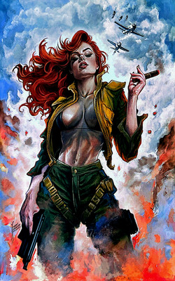 HEAT SEEKER EXPOSED A GUN HONEY SERIES #1 COVER N SDCC EXCLUSIVE VIRGIN VAR NM