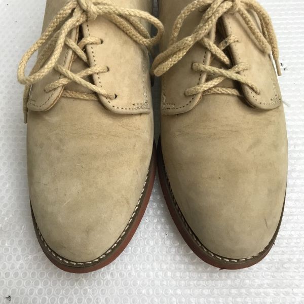 J.CREW USA made white bucks suede leather shoes beige 7.5M  display picture 3