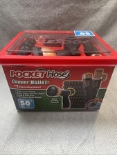 Pocket Hose Copper Bullet 50 FT With Thumb Spray Nozzle AS-SEEN-ON-TV, 650psi OB