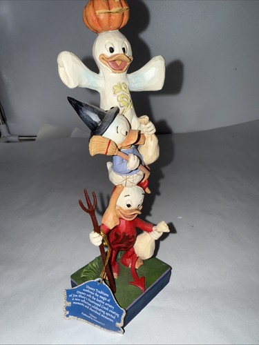 Jim Shore Disney Tradizioni Huey, Dewey e Louie impilato Halloween 6007079 - Foto 4 di 6
