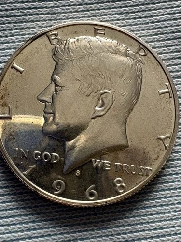 1968 S 90% Silver Proof Like Kennedy Half Dollar.         #43