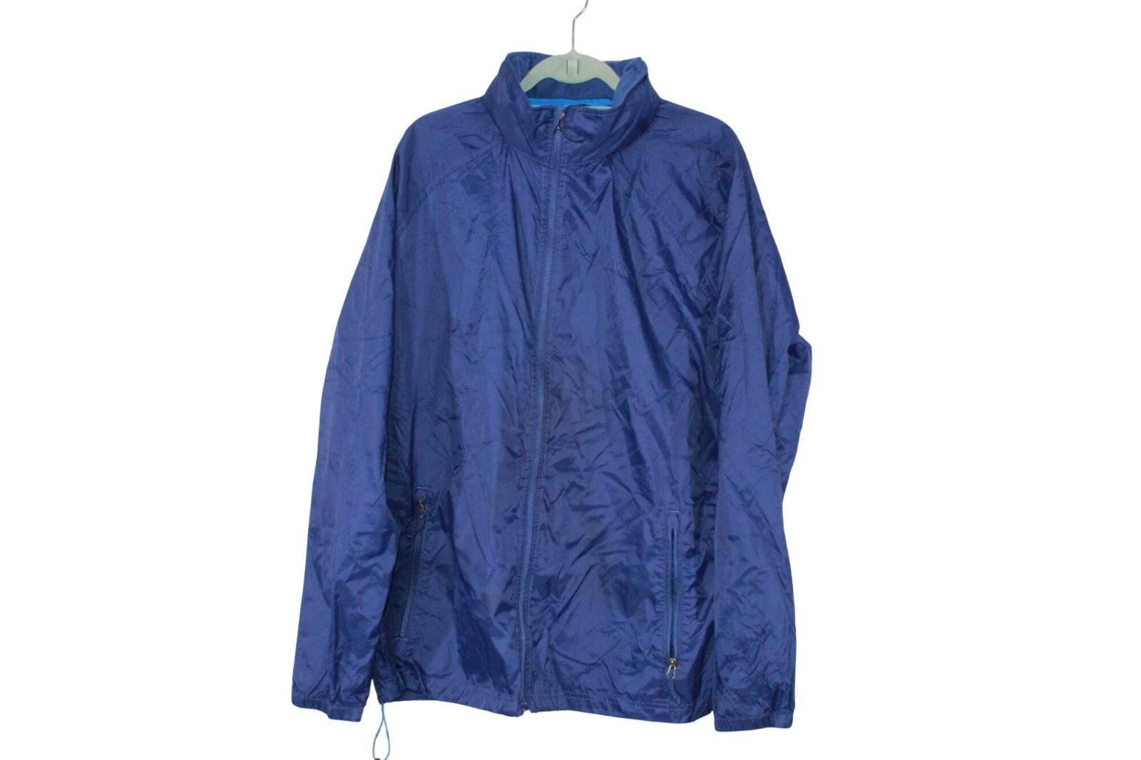 Vintage LL Bean Men Anorak Jacket Full Zip Windbreaker Lightweight Nylon XL Tall