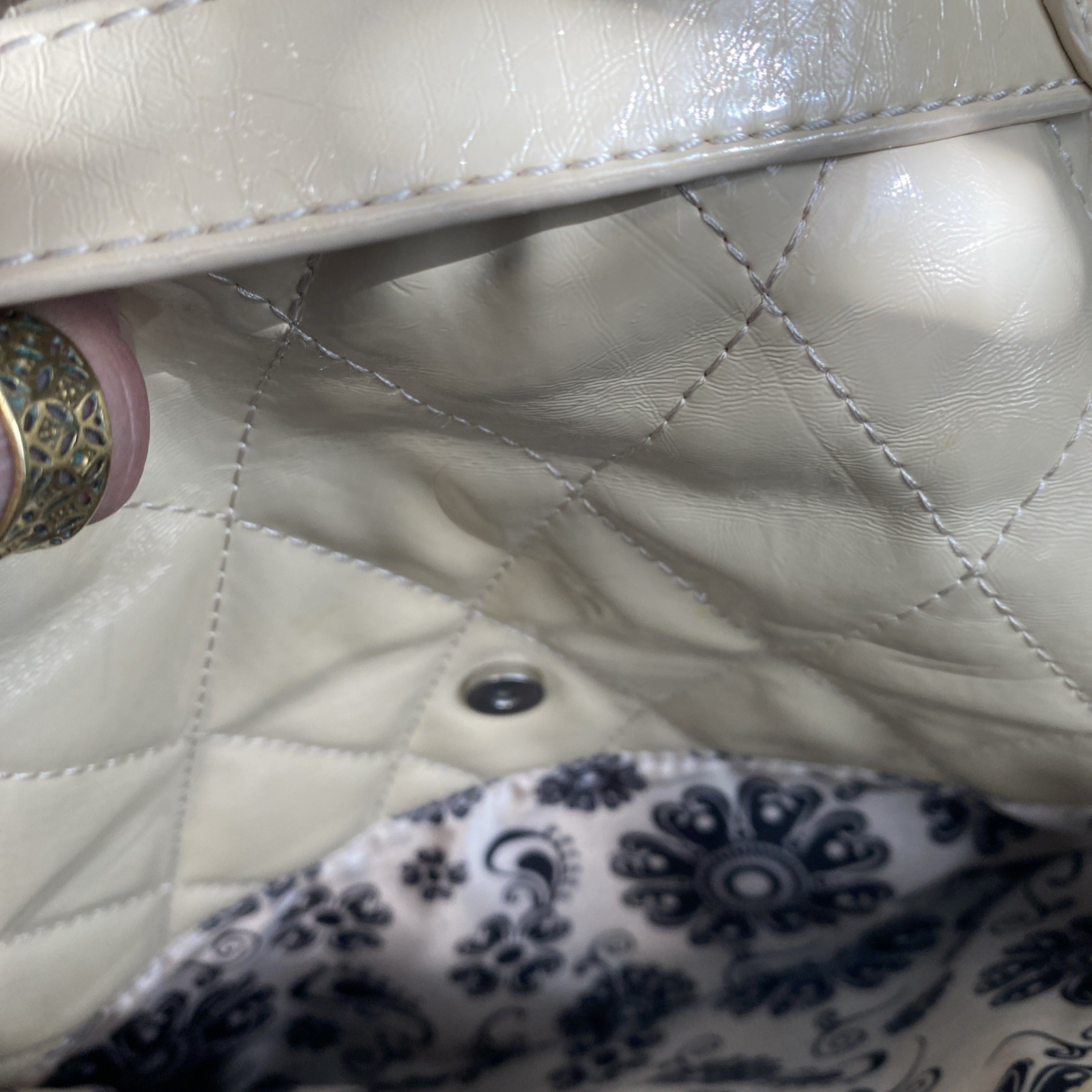 Grace Adele Elegant Alex Cream Beige Handbag Purs… - image 11