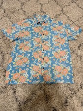 Hurley Shirt Mens L Tropical Hawaiian Short Sleeve Button Up classic fit