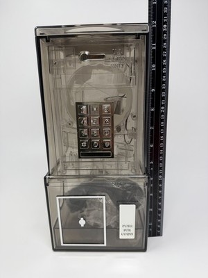 Clear Plastic Payphone Coin Bank Motorized Sorter Telephone Novelty Model 3124