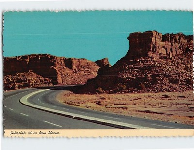 Postcard Interstate 40 in New Mexico USA