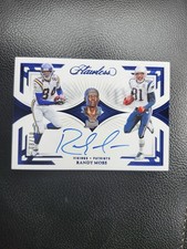 RANDY MOSS 2023 PANINI FLAWLESS CAREER PROGRESSIONS SAPPHIRE ON CARD AUTO /10.