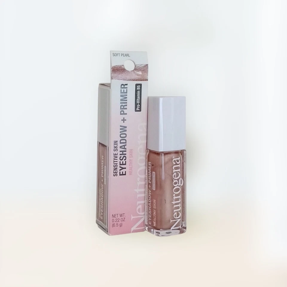 Neutrogena SENSITIVE SKIN EYESHADOW & PRIMER Metallic Finish 0.22 oz SOFT PEARL - Image 3 of 4