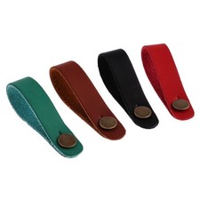 2 Pieces Microfiber Leather Strap Hook For Acousitc Guitar Headstock Tie