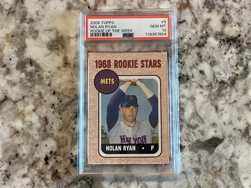 Nolan Ryan PSA 10 GEM MINT 2006 Topps Rookie Of The Week #5 HOFer Strikeout King