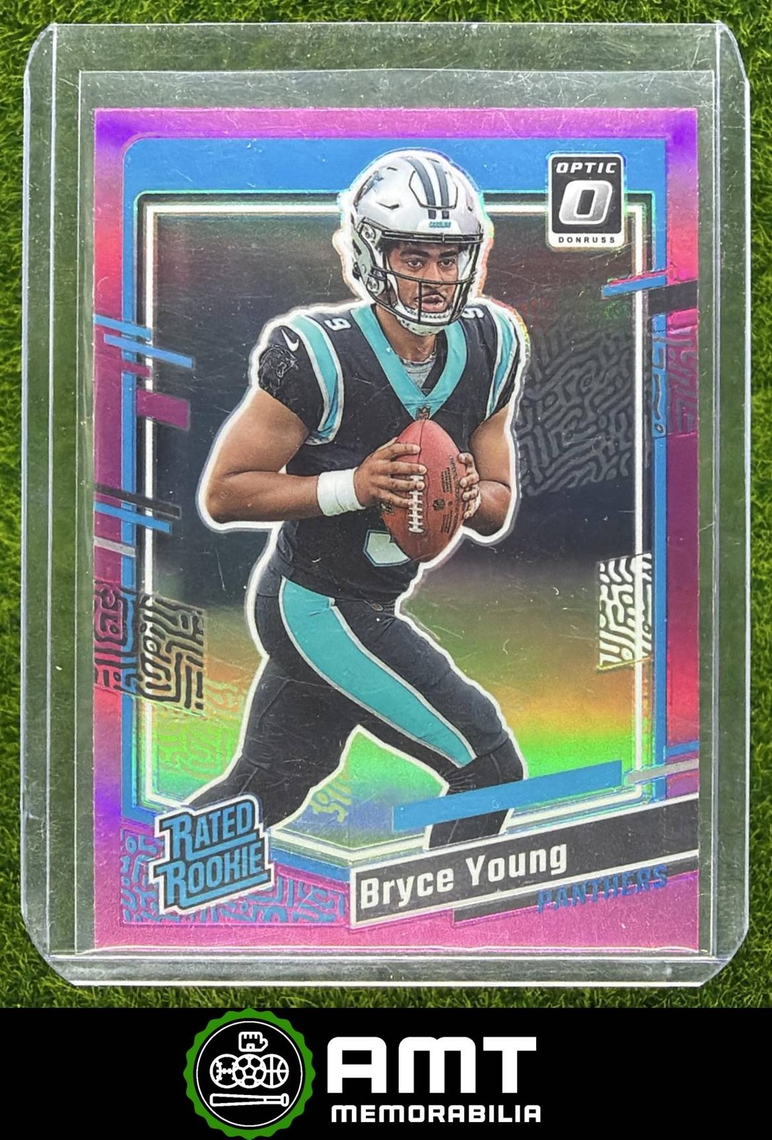 Bryce Young 2023 Panini Donruss Optic Rated Rookie Preview Pink Prizm Panthers