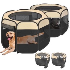2-in-1 XLarge Pop Up Dog Cat Playpen, Detachable into 2 Separate Pens, Assemb...
