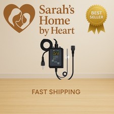 Digital Thermostat Controller for Reptiles, Seed Germination, Breeding, Incub...