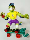 Vintage Playmates 1990 TMNT Mondo Gecko  Skateboard Action Figure Complete