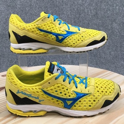 Mizuno Wave Ronin 5 Running Sneaker Shoes Womens 9 Mesh Low Yellow 8KS-36124