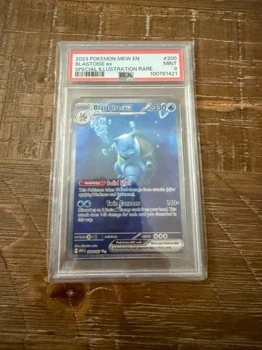 Pokémon Blastoise ex Scarlet & Violet 151 Special Illustration Rare Holo PSA 9